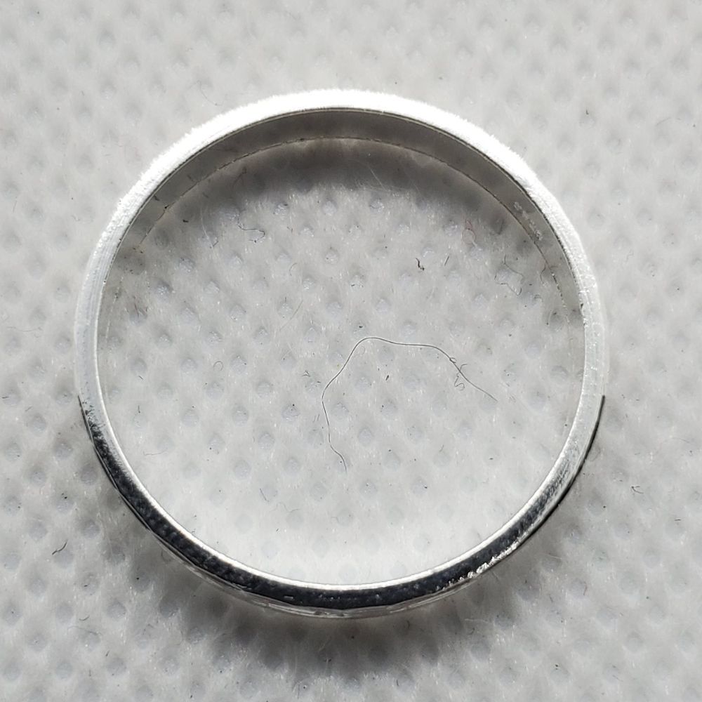 Sterling Silver Engraved Patterned Ring - Picture 5 of 7